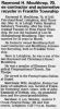 Moulthrop, Raymond Henry Moulthrop, Raymond Henry